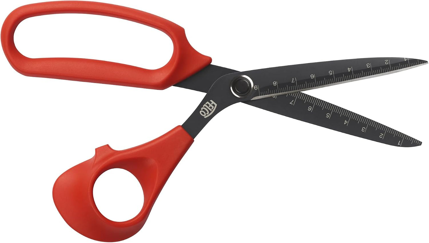 455 Floral Scissors – 8.97" Non-Stick Stainless Steel Shear for Flower Arranging & Crafting | Flower Scissors for Cutting Fresh Flowers | Floral Shears with Handle, Blade Ruler | Ergo Right Hand