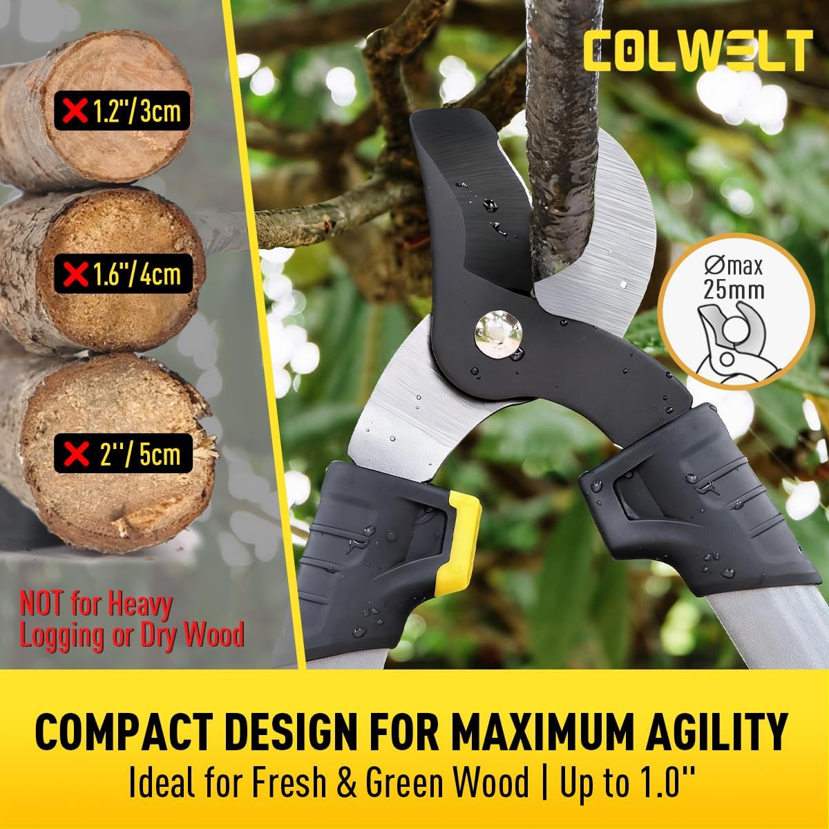 Loppers Hedge Clippers Garden Shears 3Pcs, 17’’ Gardening Scissors