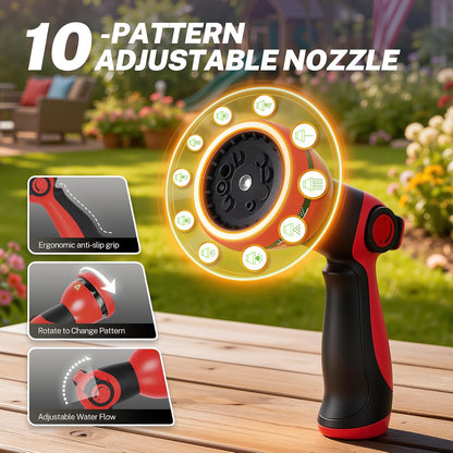 Retractable Garden Water Hose Reel, 1/2" x 50 ft Wall Mount
