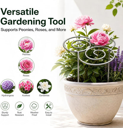 Peony Cages and Supports, Plant Support Garden Stakes, Peony Plant Support