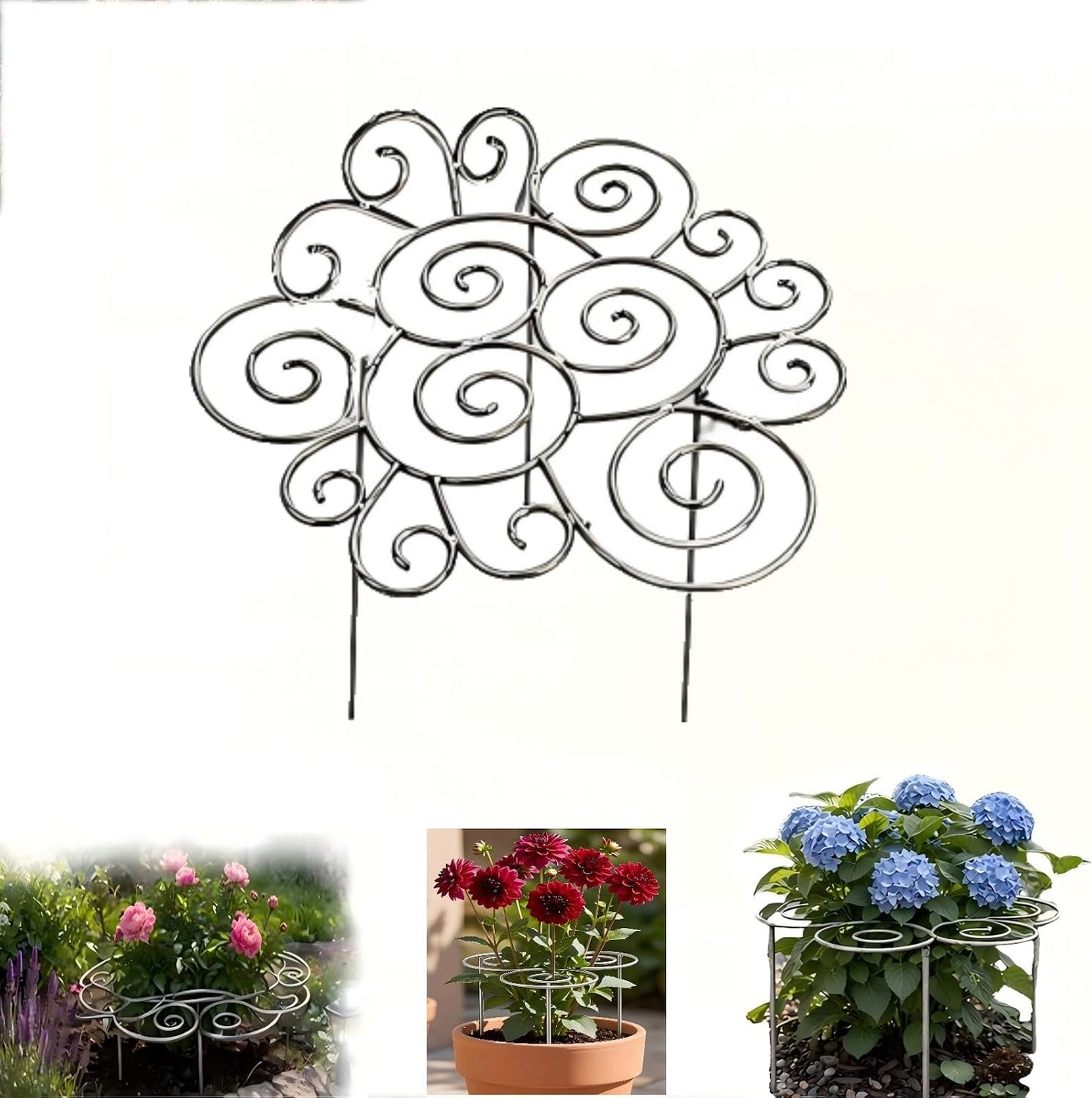 Peony Cages and Supports, Plant Support Garden Stakes, Peony Plant Support