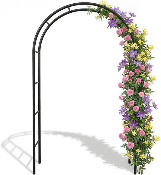 Thick Metal Garden Arch Rust-Proof Heavy Duty for Climbing Vines & Wedding