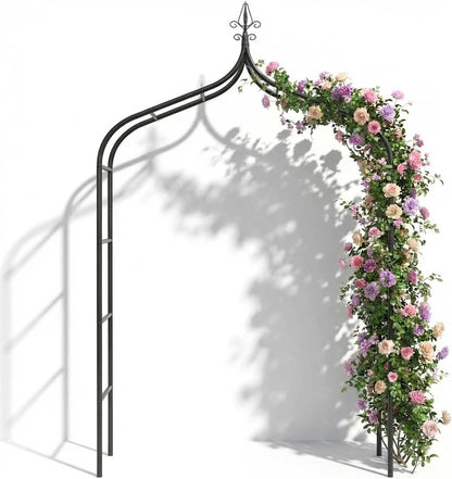 Thick Metal Garden Arch Rust-Proof Heavy Duty for Climbing Vines & Wedding