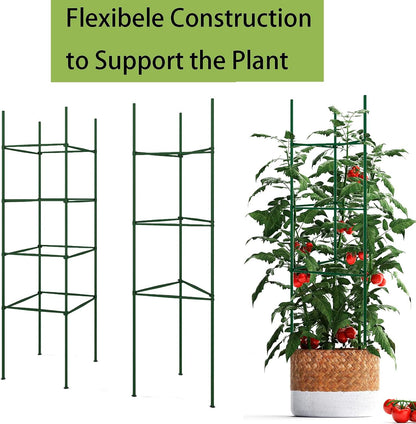 36PCS Plant Stake Arms for Tomato Cage，Expandable 11.8" Plant Supports Trellis Connector Clips for 11mm Garden Plants Stakes Stand Outdoor/Indoor