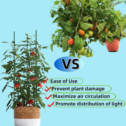 36PCS Plant Stake Arms for Tomato Cage，Expandable 11.8" Plant Supports Trellis Connector Clips for 11mm Garden Plants Stakes Stand Outdoor/Indoor