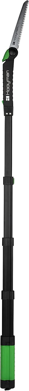 Extendable Tree Saw with Compact Design, Detachable Handsaw and Telescoping Pole, No-Slip H-Grip, Impulse Hardened Teeth, and Wrist Lanyard for Tree Trimming, Hunting, Camping, and Outdoors