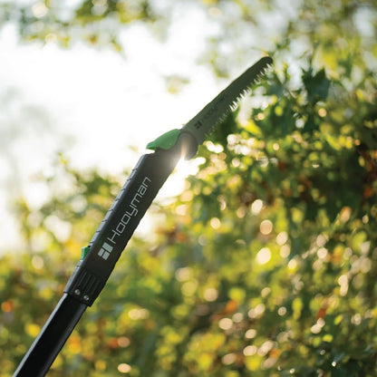 Extendable Tree Saw with Compact Design, Detachable Handsaw and Telescoping Pole, No-Slip H-Grip, Impulse Hardened Teeth, and Wrist Lanyard for Tree Trimming, Hunting, Camping, and Outdoors