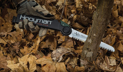 Extendable Tree Saw with Compact Design, Detachable Handsaw and Telescoping Pole, No-Slip H-Grip, Impulse Hardened Teeth, and Wrist Lanyard for Tree Trimming, Hunting, Camping, and Outdoors