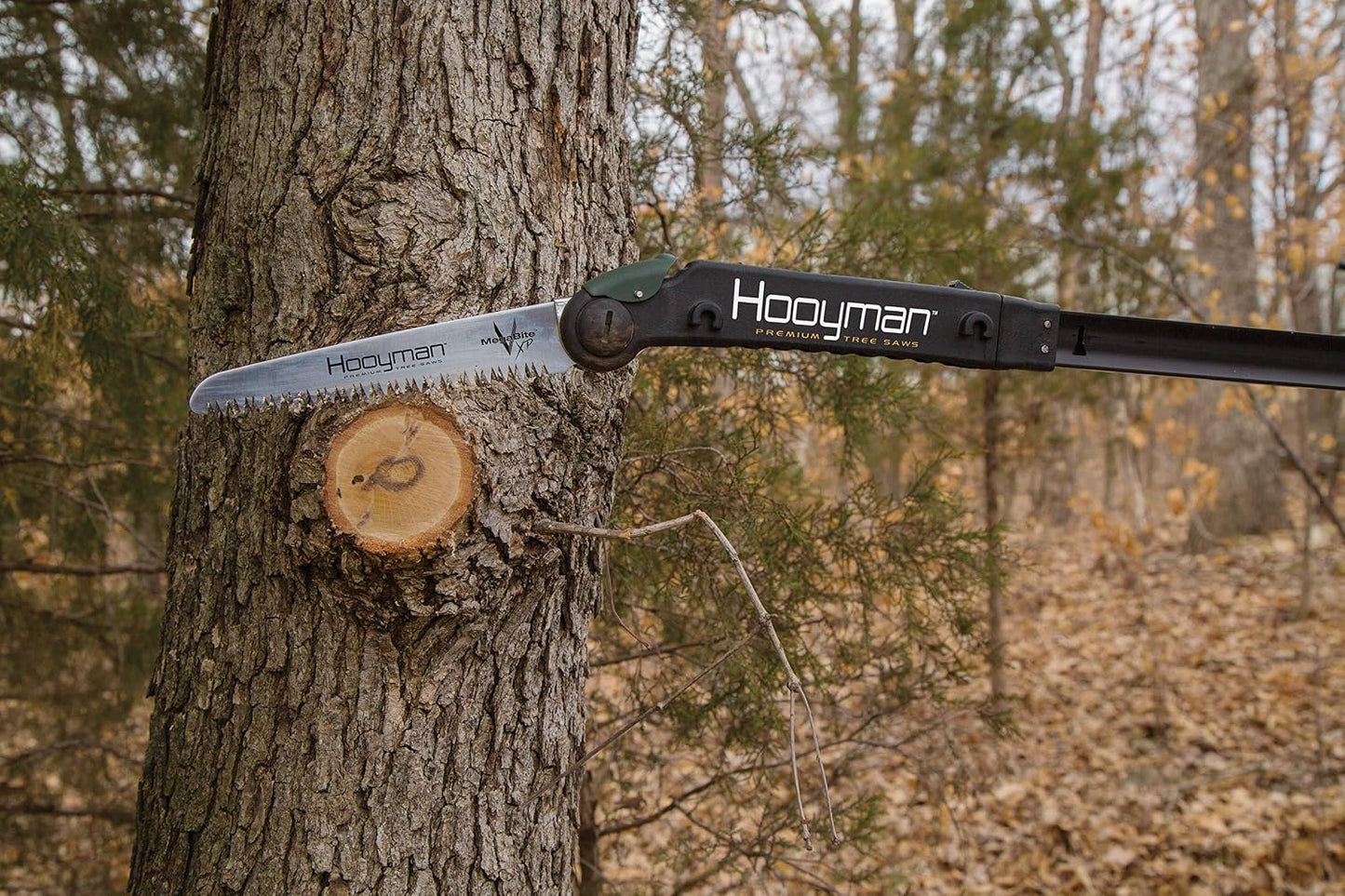 Extendable Tree Saw with Compact Design, Detachable Handsaw and Telescoping Pole, No-Slip H-Grip, Impulse Hardened Teeth, and Wrist Lanyard for Tree Trimming, Hunting, Camping, and Outdoors