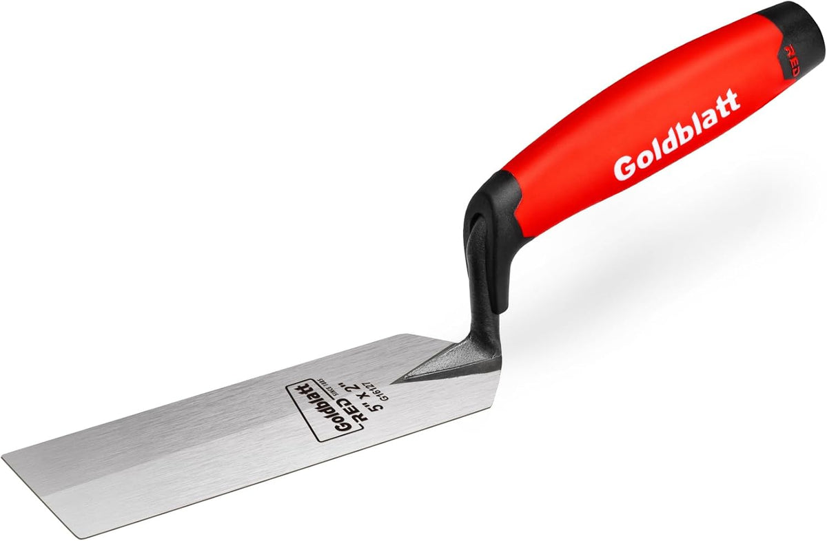 RED Margin Trowel, 5" x 2" Upgraded Ground Blade
