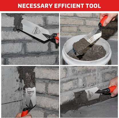 RED Margin Trowel, 5" x 2" Upgraded Ground Blade