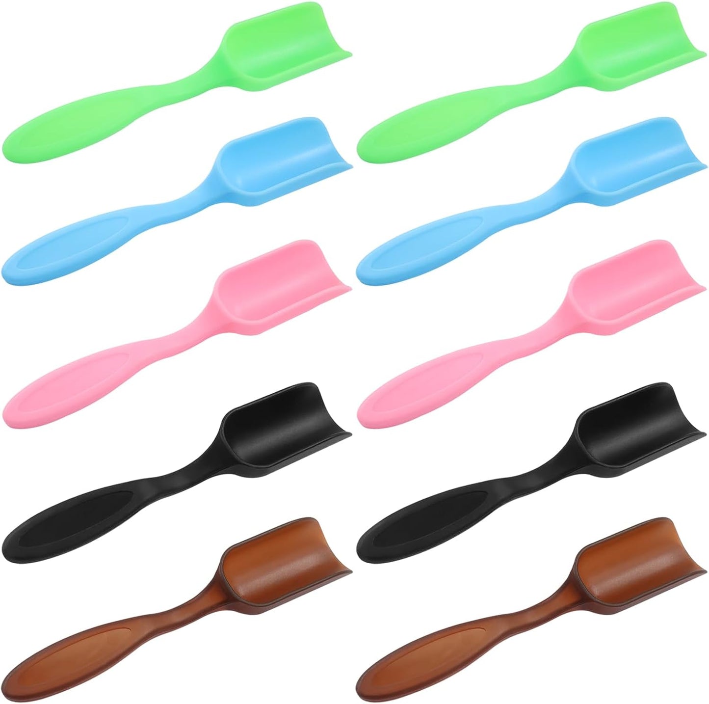 10Pcs Plastic Mini Gardening Shovel Spoons, Colorful