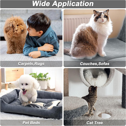 Carpet Rake for Pet Hair Removal, Reusable Carpet Scraper Broom