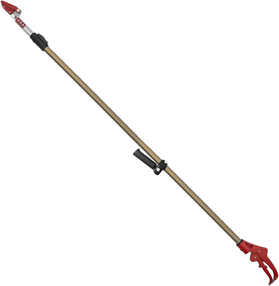 ZL625 Telescopic Long Reach Pruner with Pruning Saw, Extends 70 to 119 Inches