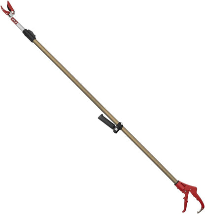 ZL625 Telescopic Long Reach Pruner with Pruning Saw, Extends 70 to 119 Inches