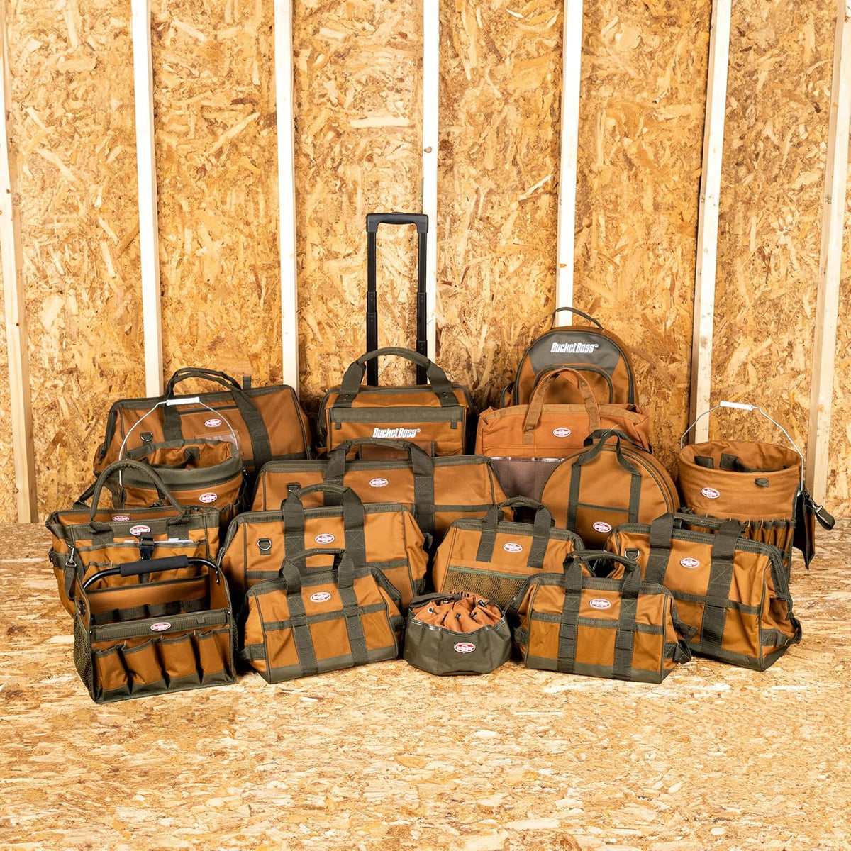 Bucket Boss The Bucketeer Bucket Tool Organizer in Brown, 10030