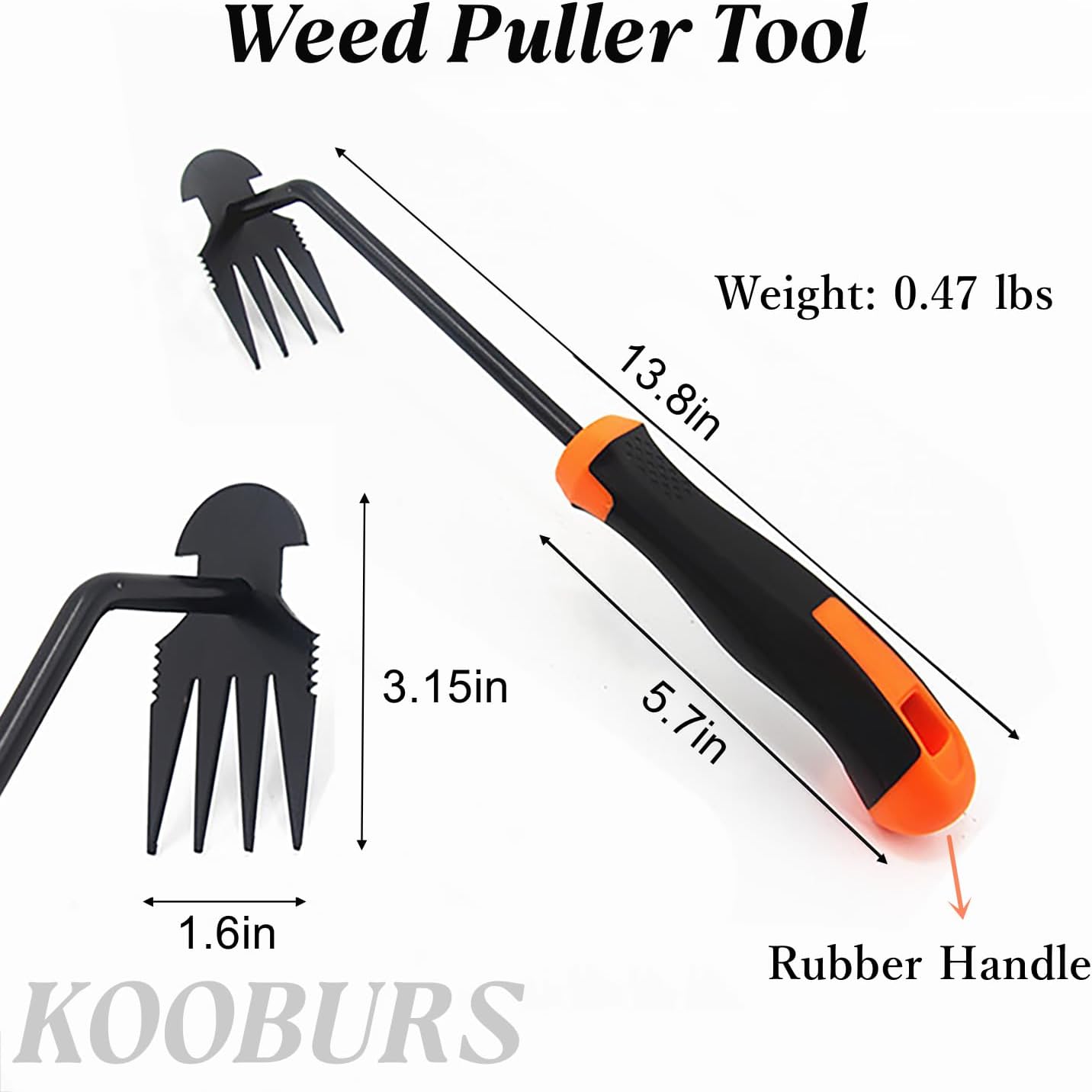 Hand Weeding Tool, Uprooting Weeder Portable Garden Weed Remover