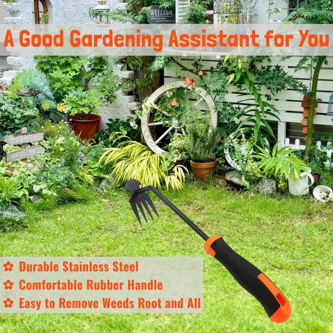 Hand Weeding Tool, Uprooting Weeder Portable Garden Weed Remover