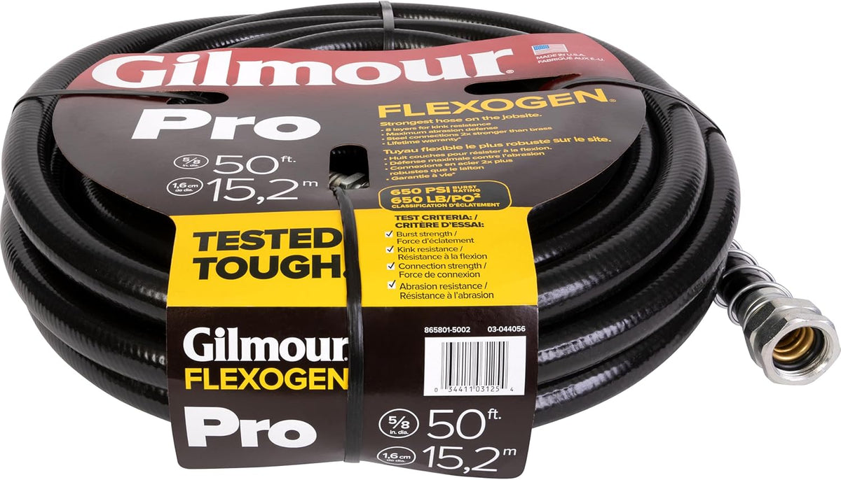 Fiskars Garden Watering 60058100Gt Flexogen Pro Hose, 5/8 By 100'