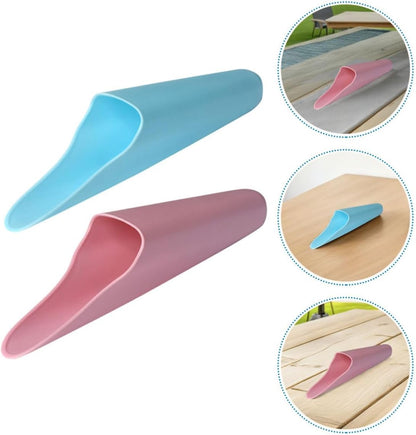 2pcs Plastic Soil Shovels Garden Trowel Set for Succulent Planting Narrow Mouth Bucket Scoops Portable Gardening Tools for Seedling Transplant and Indoor Bonsai Care