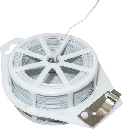 328 Feet Plastic Plant Twist Tie White Garden Plants Tie Multi-Use for Secure Vines,Plants