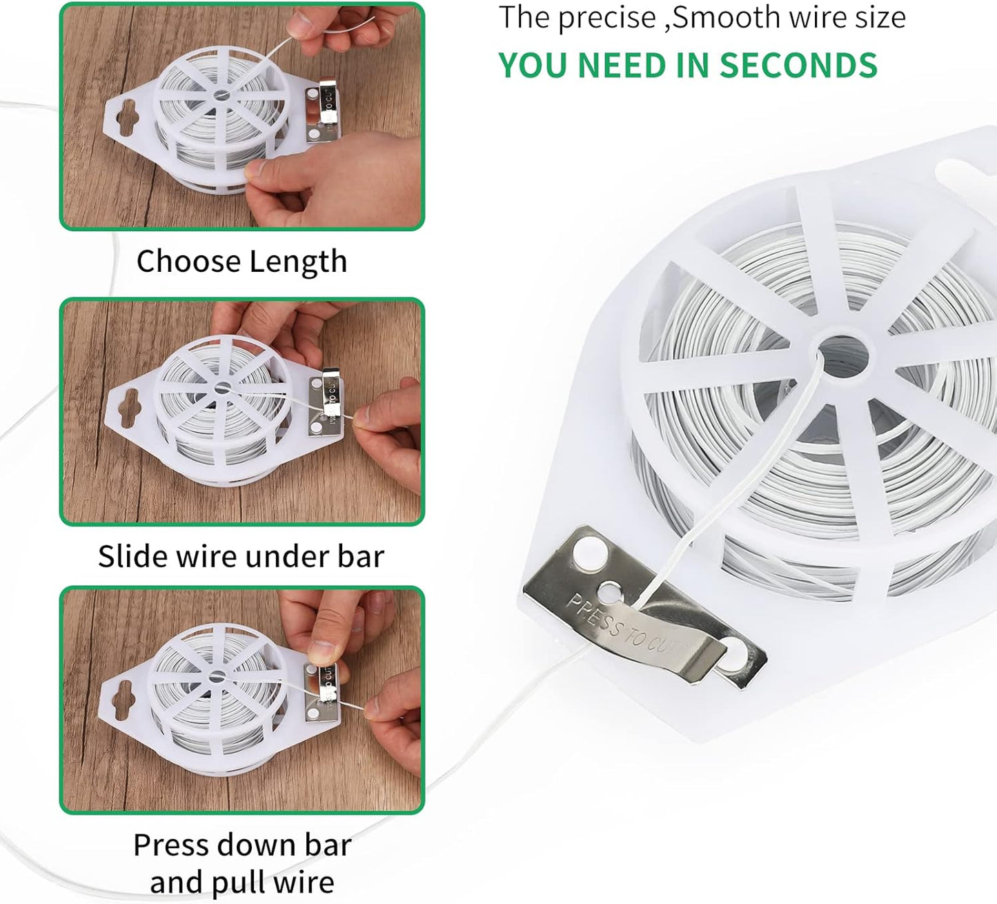 328 Feet Plastic Plant Twist Tie White Garden Plants Tie Multi-Use for Secure Vines,Plants