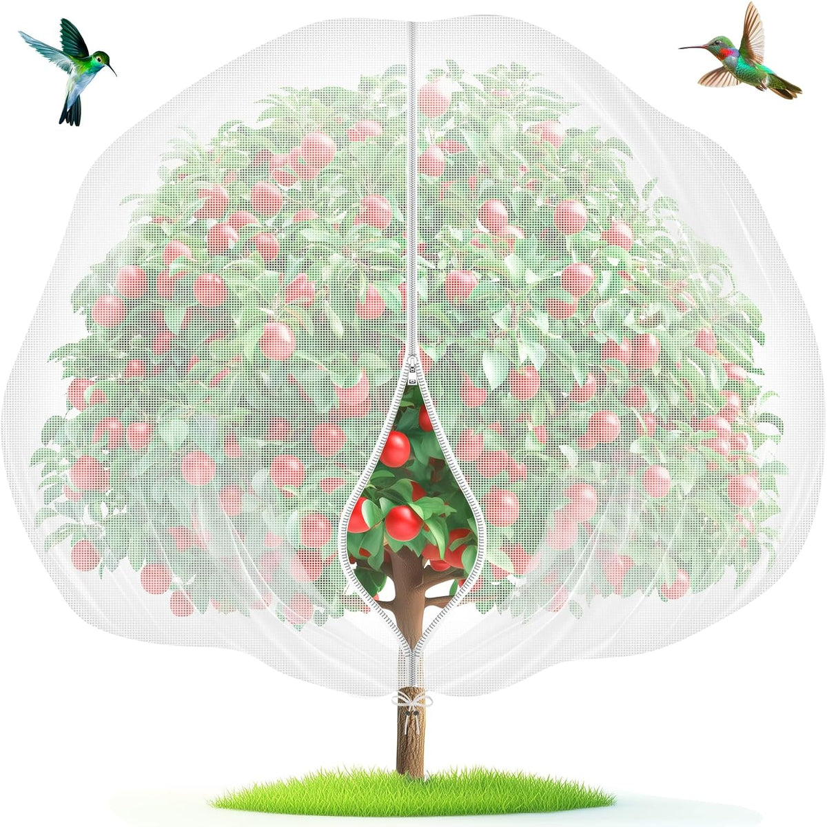 4'x6' Fruit Tree Netting with Zipper & Drawstring