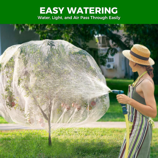 4'x6' Fruit Tree Netting with Zipper & Drawstring