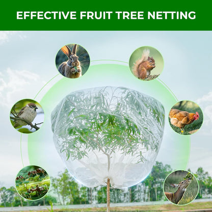4'x6' Fruit Tree Netting with Zipper & Drawstring