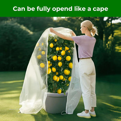 4'x6' Fruit Tree Netting with Zipper & Drawstring