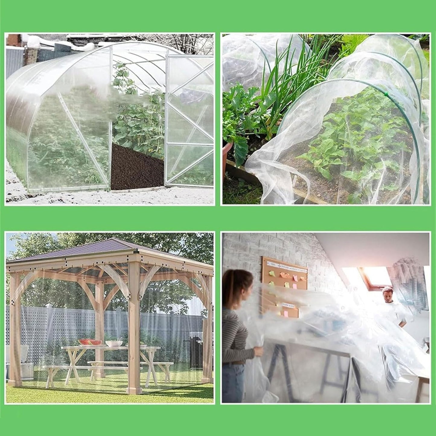 Plant Covers Freeze Protections 8X25FT/10X30FT/10X50Ft Garden Floating Row Vegetable Blanket Protections Cover