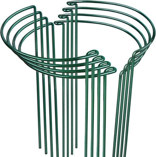 Plant Support, 8PCS Peony Cages and Supports, Plant Stakes for Indoor Plants, Outdoor Plants, Metal Garden Stakes, Plant Holders, Tomato Monstera Hydrangea Support Cage, 10" W x 15.8" H