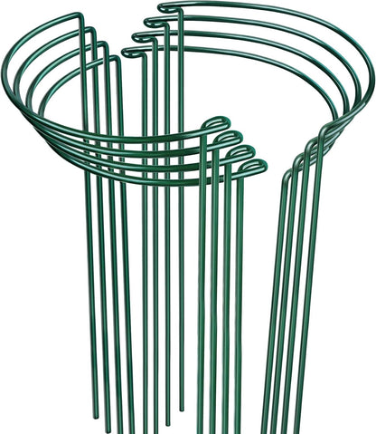 Plant Support, 8PCS Peony Cages and Supports, Plant Stakes for Indoor Plants, Outdoor Plants, Metal Garden Stakes, Plant Holders, Tomato Monstera Hydrangea Support Cage, 10" W x 15.8" H