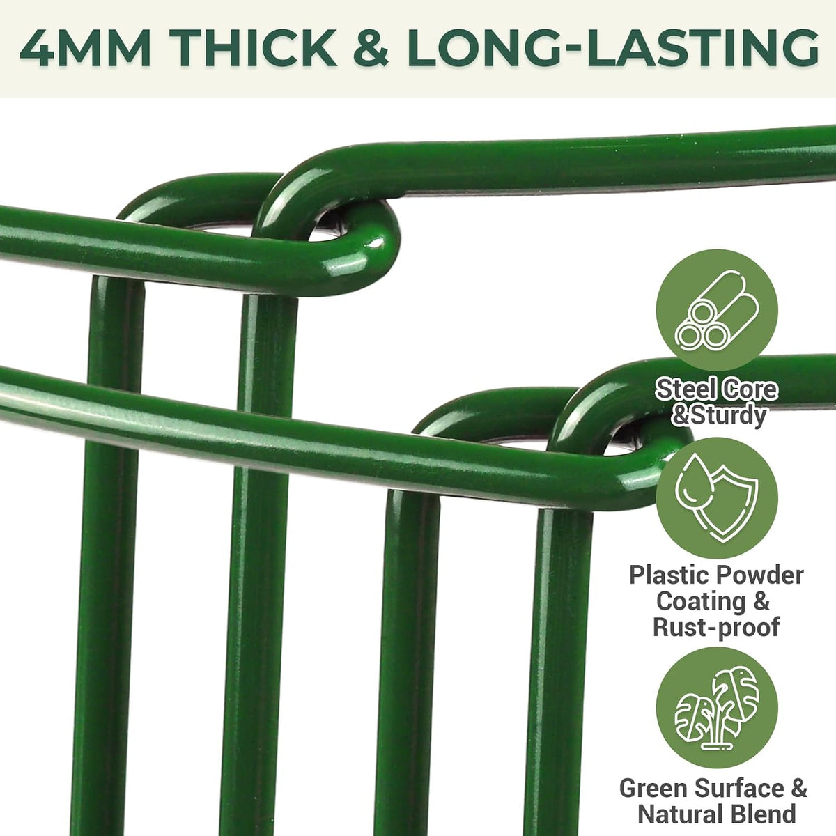 Plant Support, 8PCS Peony Cages and Supports, Plant Stakes for Indoor Plants, Outdoor Plants, Metal Garden Stakes, Plant Holders, Tomato Monstera Hydrangea Support Cage, 10" W x 15.8" H