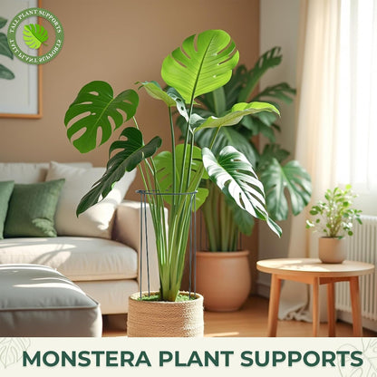 Plant Support, 8PCS Peony Cages and Supports, Plant Stakes for Indoor Plants, Outdoor Plants, Metal Garden Stakes, Plant Holders, Tomato Monstera Hydrangea Support Cage, 10" W x 15.8" H