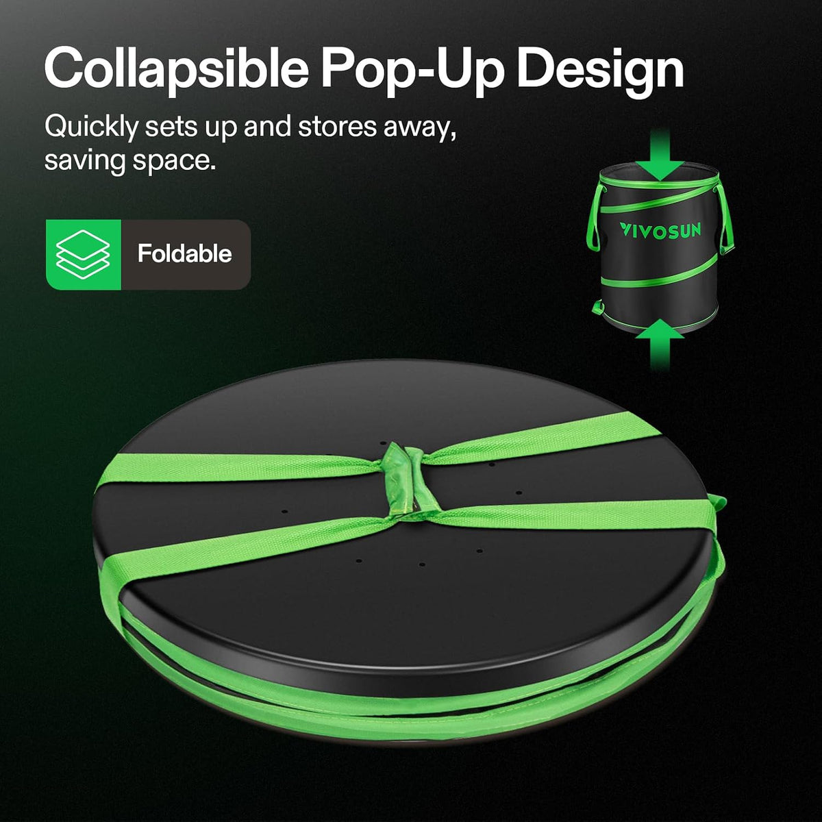 2-Pack 30-Gallon Collapsible Garden Bag, Yard Waste Containers