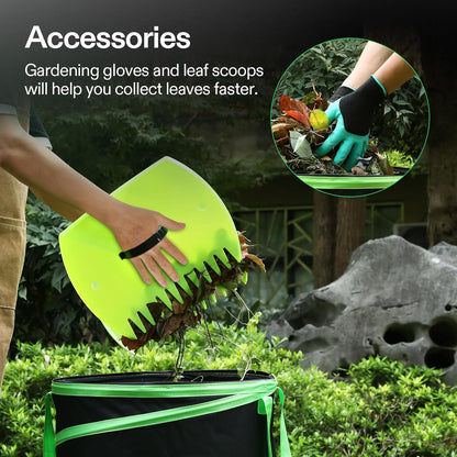 2-Pack 30-Gallon Collapsible Garden Bag, Yard Waste Containers