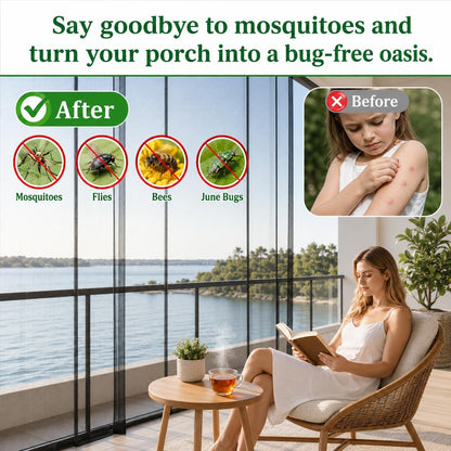 2PCS Mosquito Netting for Patio,10 x 16.5 Ft Garden Mesh Netting,Fly Insect Bird Net Barrier for Protect Vegetables Plants,Mosquito Mesh Screen for Outdoor Patios Apartment Balcony (White)