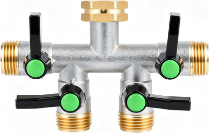 2 Way Y Hose Splitter Garden Water Faucet Spigot Splitter