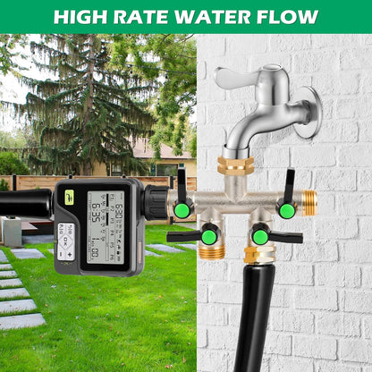 2 Way Y Hose Splitter Garden Water Faucet Spigot Splitter