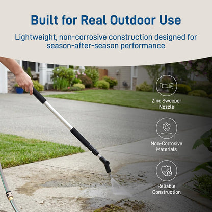 Telescoping Gutter Cleaning Wand, Silver - 58543