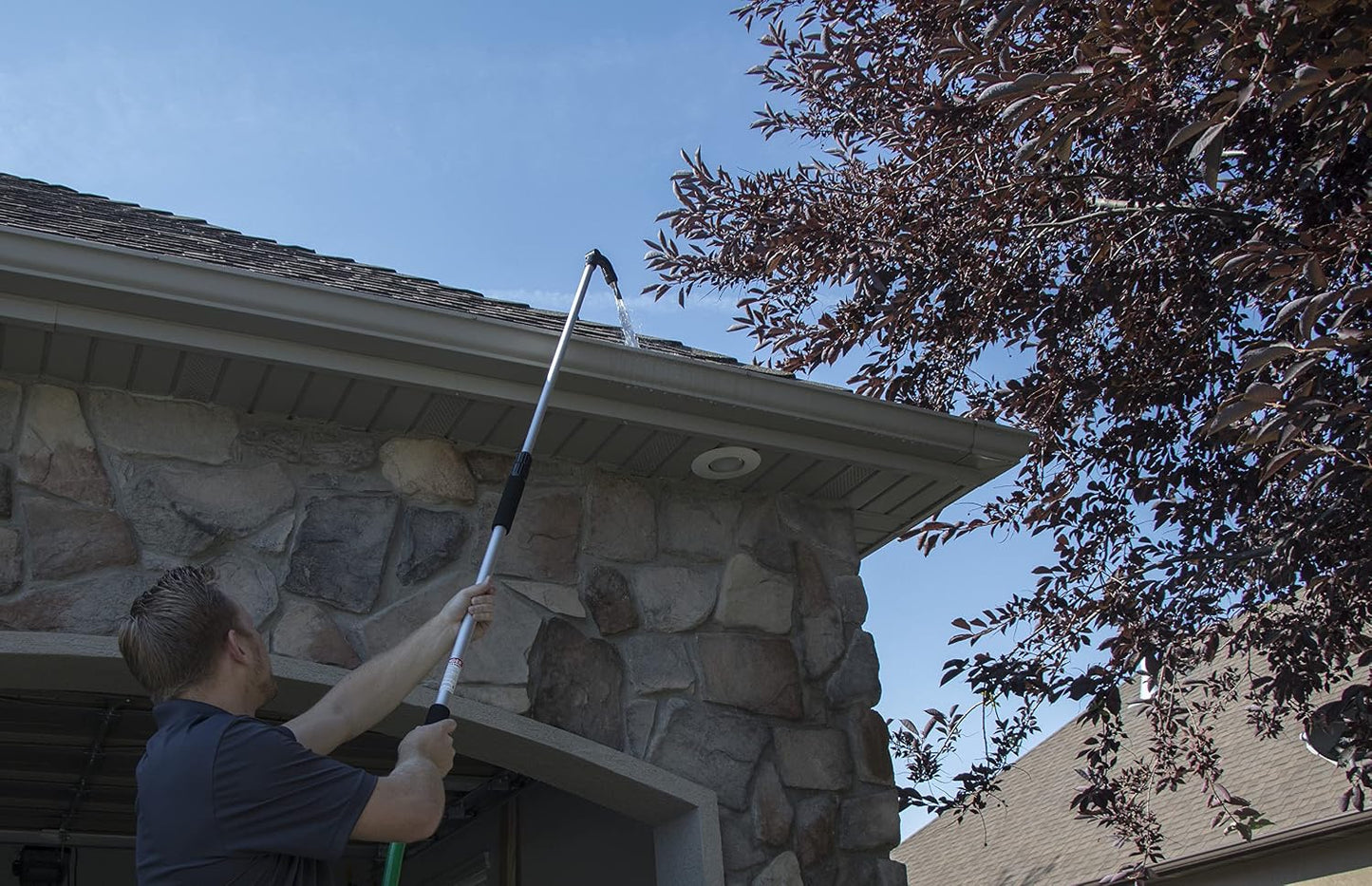 Telescoping Gutter Cleaning Wand, Silver - 58543