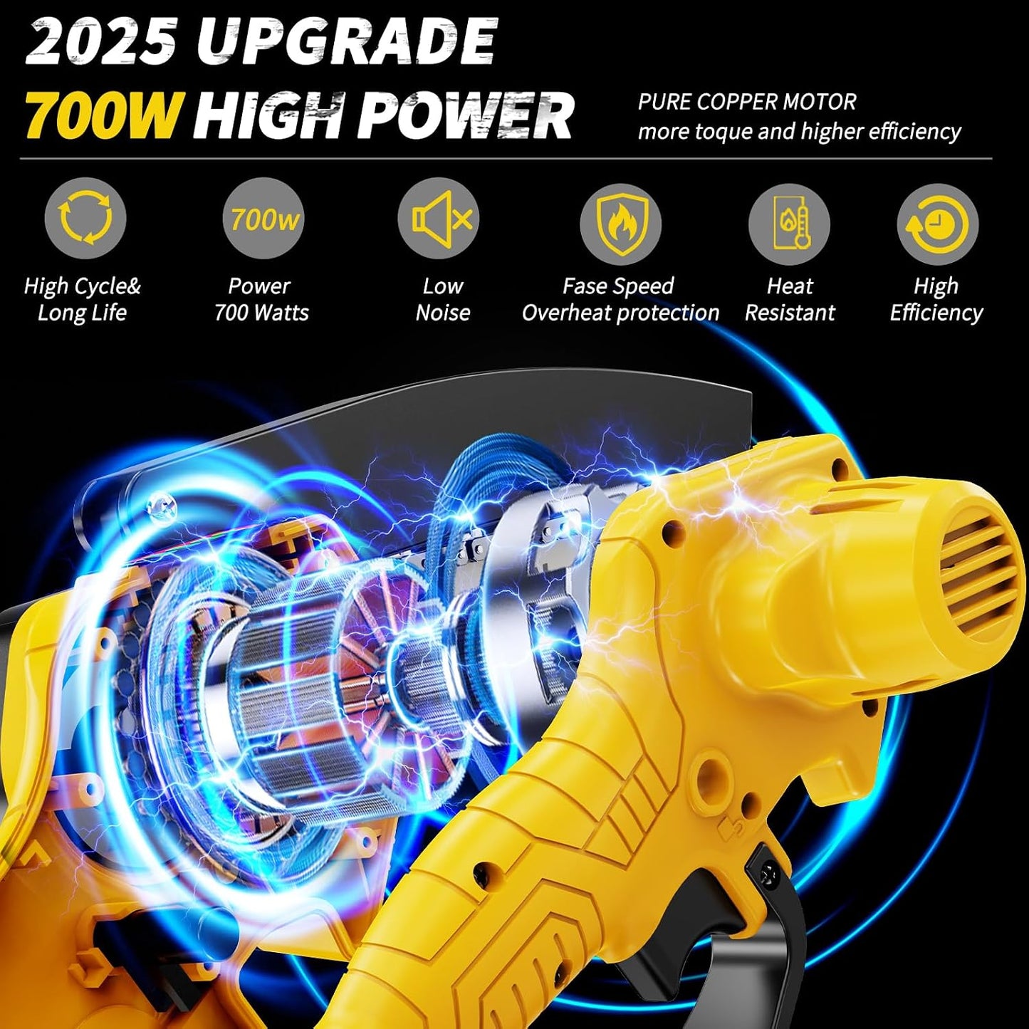 2-in-1 6 IN Electric Pole Saw & Mini Chainsaw, Cordless Battery Pole Saws for Tree Trimming, 21V Cordless Battery Chainsaw Powered with 2 Batteries, Lightweight Tree Trimming Tool for Small Branches