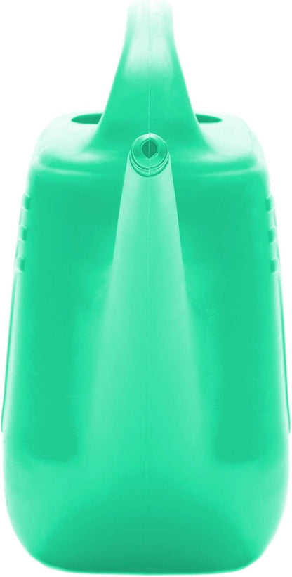 Classic 2 Gallon Plastic Watering Can - Indoor/Outdoor with 256 Fl Oz Capacity, Removable Nozzle, Mint Green