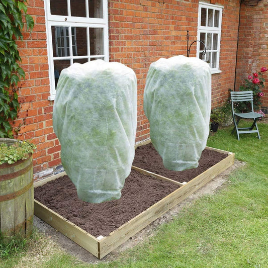 Plant Covers Freeze Protection 0.95oz H108''xW96'' Shrub Jacket - Frost Blanket for Harsh Weather Resistance & Season Extension