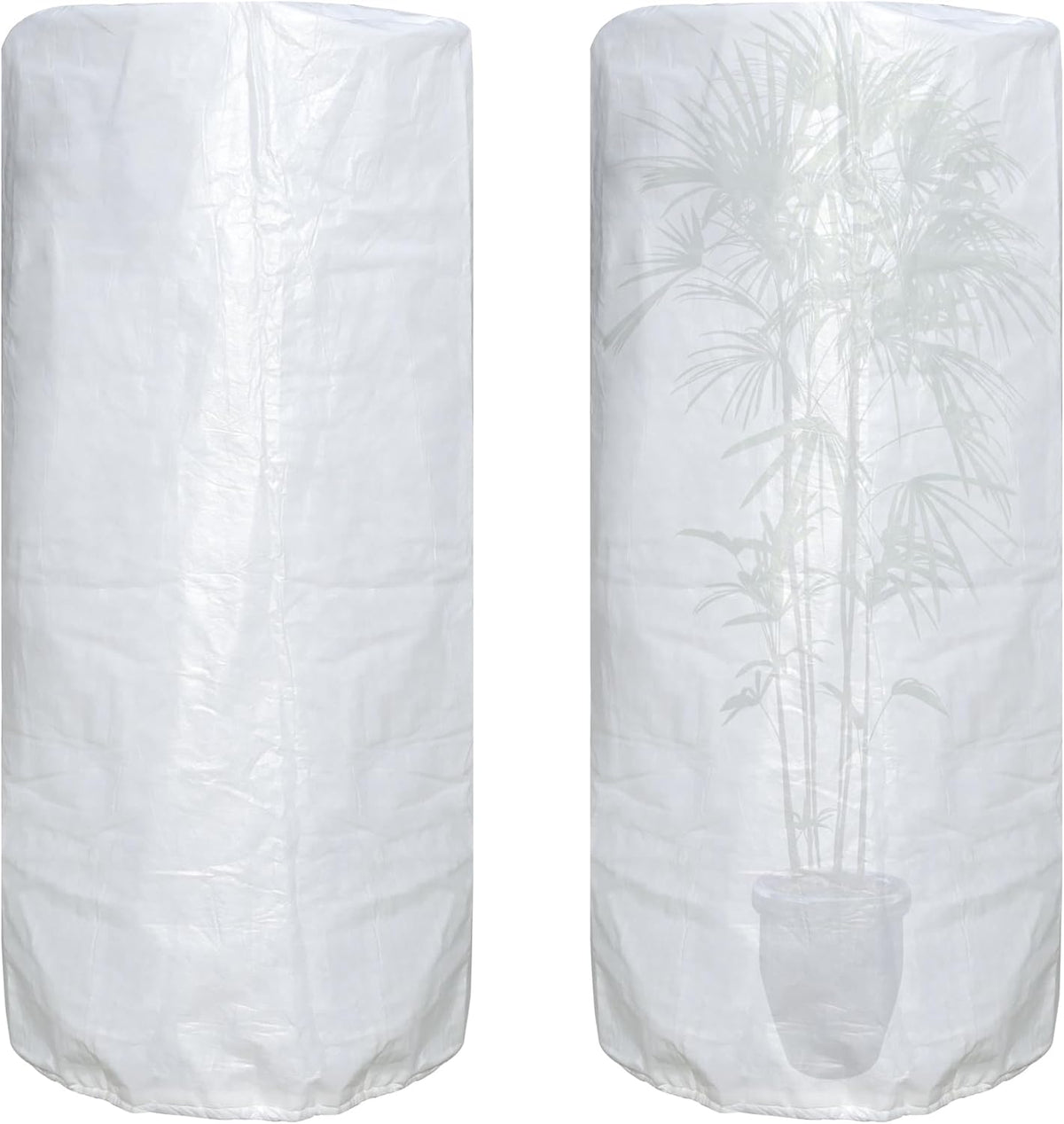 Plant Covers Freeze Protection 0.95oz H108''xW96'' Shrub Jacket - Frost Blanket for Harsh Weather Resistance & Season Extension