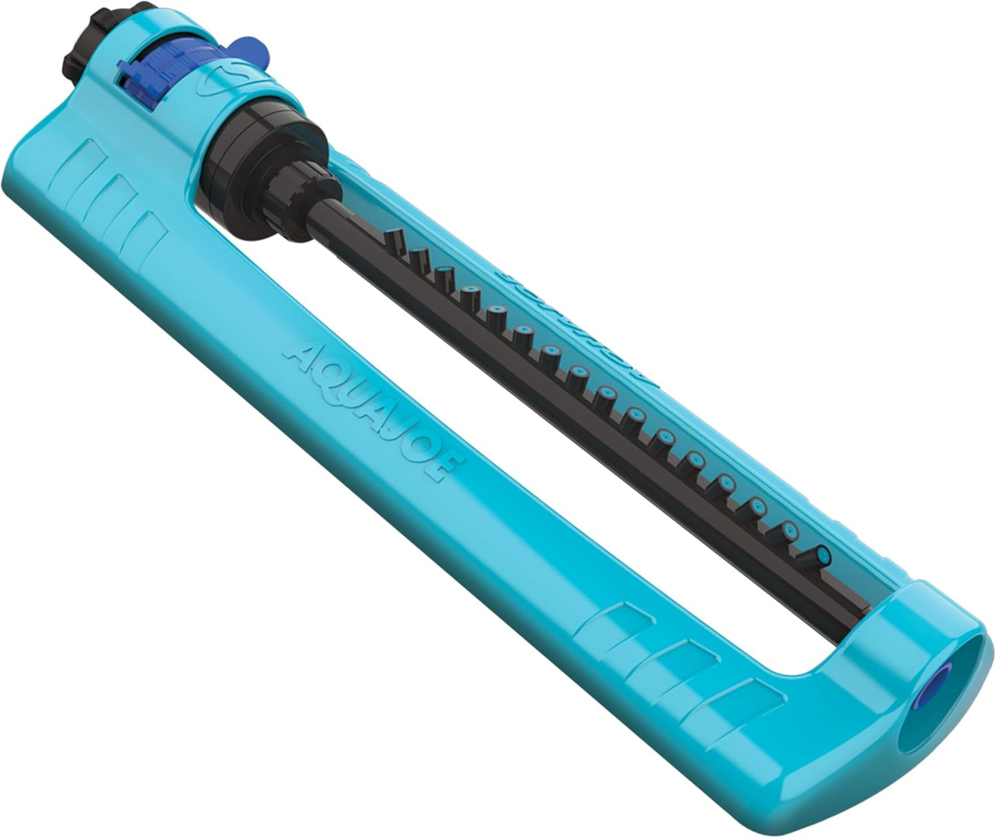Oscillating Sprinkler with Adjustable Spray, 16 Clog-Resistant Nozzles, Metal Base & 3600 Square Foot Coverage, Compatible with Garden Hoses