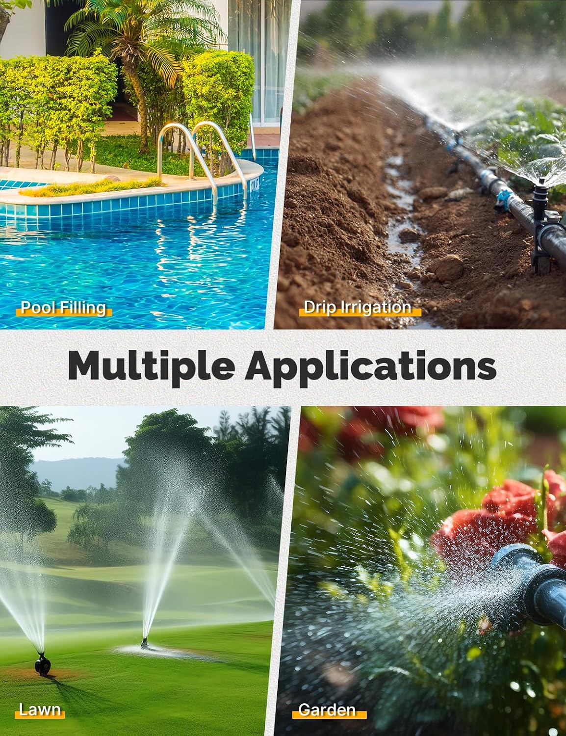 2 Zone Sprinkler Timer for Garden Hose,Brass Inlet Water Timer