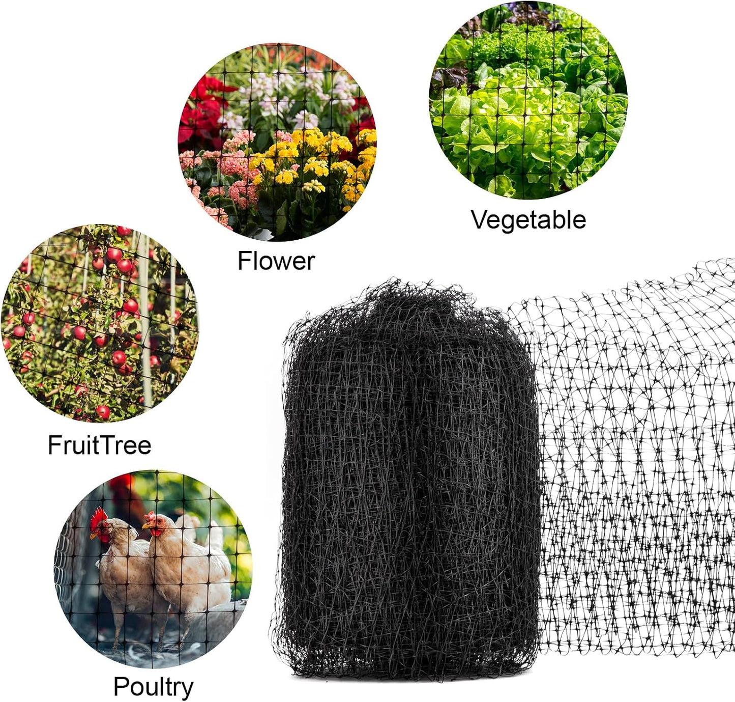 Bird Netting Deer Fence Netting 5 x 100FT Heavy Duty Garden Netting
