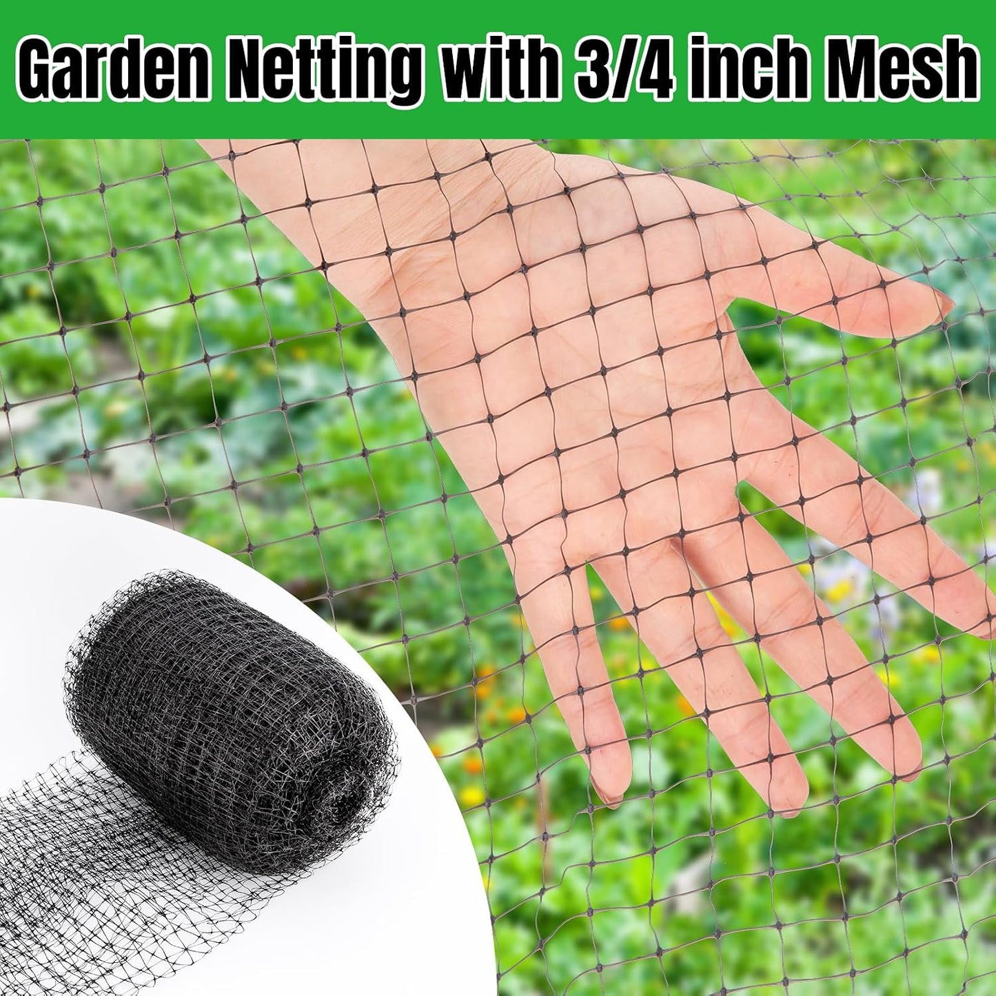 Bird Netting Deer Fence Netting 5 x 100FT Heavy Duty Garden Netting